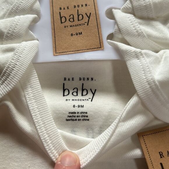 Rae Dunn Baby “Happy Fall” 3-Piece Onesie Set | Pumpkin Patch Bodysuits 6–9M - Picture 3 of 6